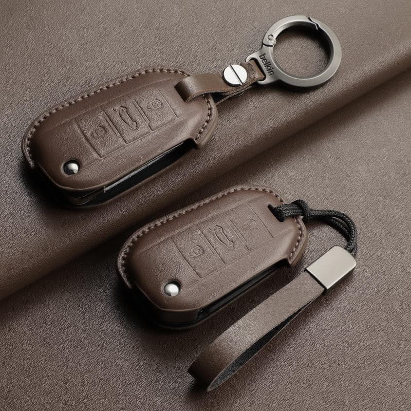 Full-Grain Leather key fob cover — The Leather